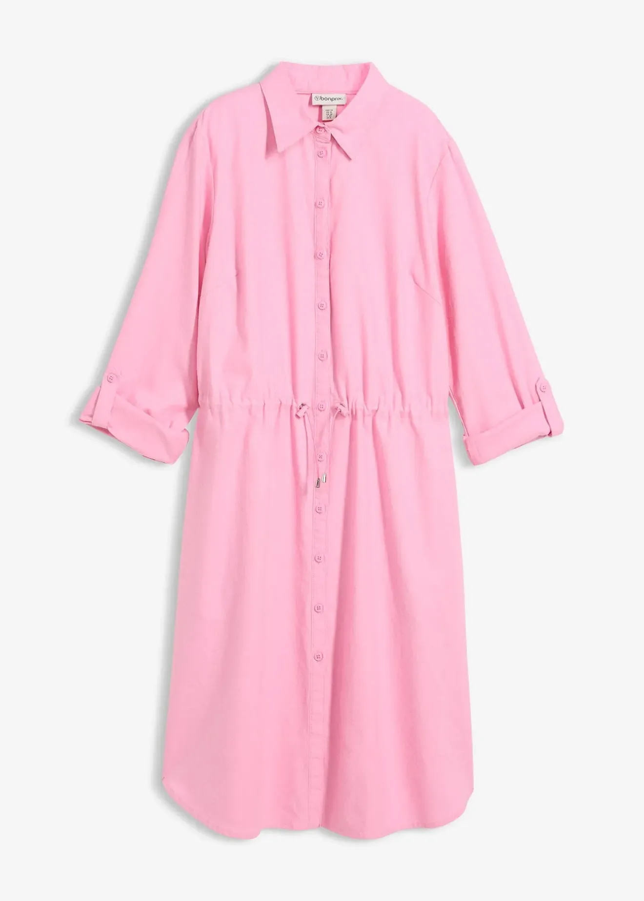 bonprix Robe-chemise en lin et coton|Femme Robes
