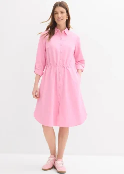 bonprix Robe-chemise en lin et coton|Femme Robes