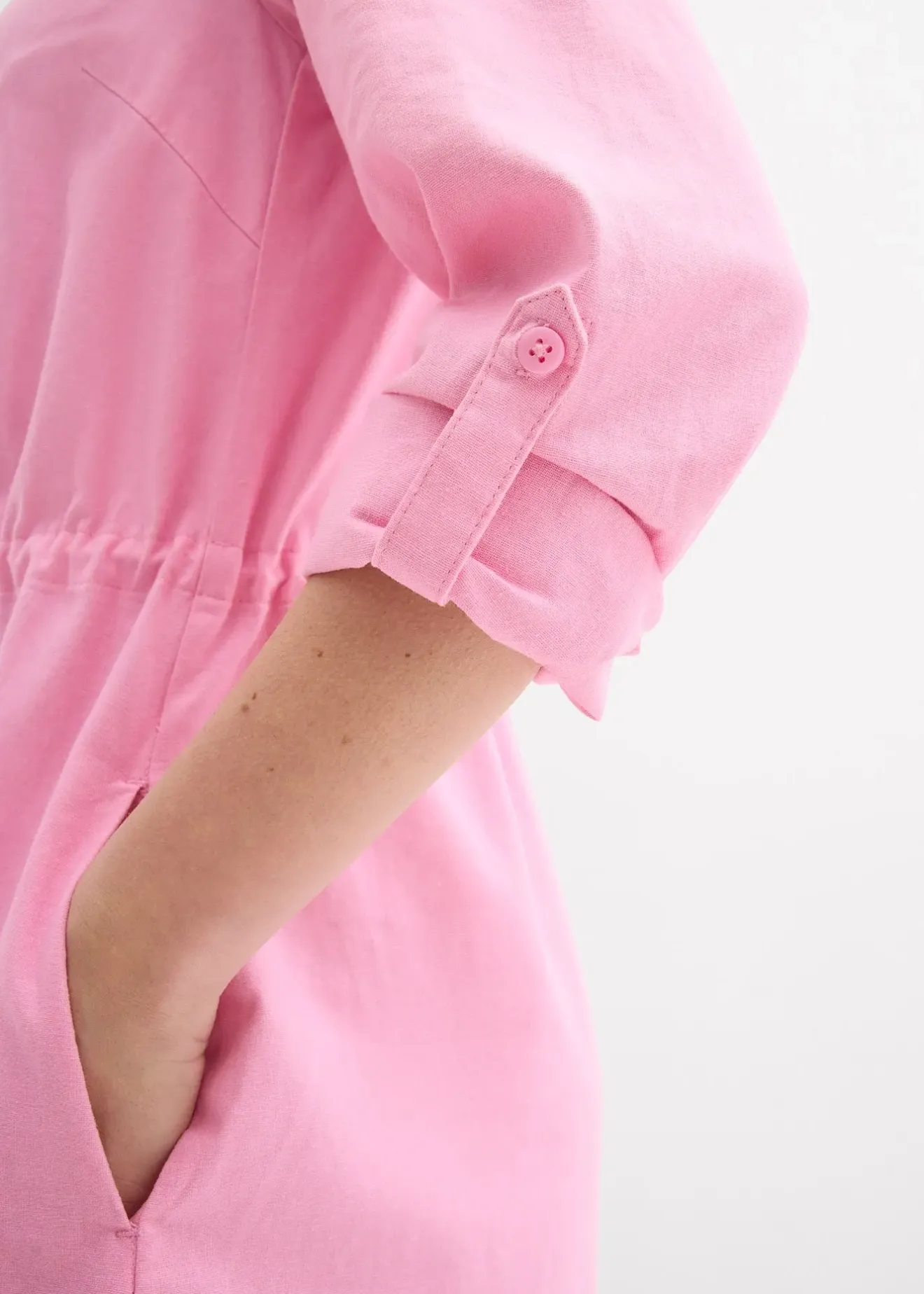 bonprix Robe-chemise en lin et coton|Femme Robes