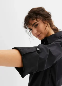 Femme bonprix Robes|Robe-chemise en popeline de coton