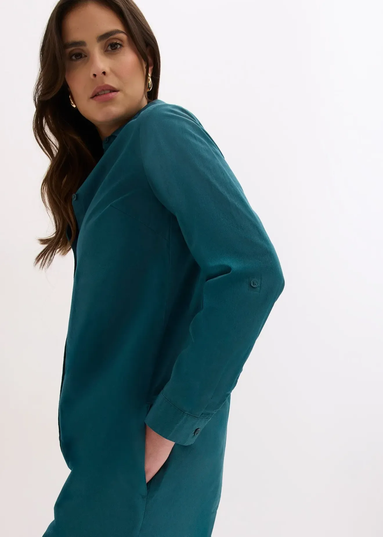 bonprix Robe-chemise en popeline de coton|Femme Robes