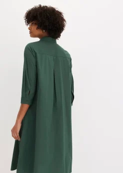 Femme bonprix Robes|Robe-chemise en popeline solide
