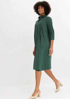 Femme bonprix Robes|Robe-chemise en popeline solide