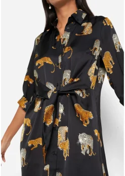 Femme bonprix Robes|Robe-chemise en satin