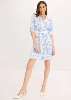 bonprix Robe-chemise en viscose fluide|Femme Robes|Tailles Petite