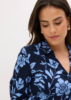 Femme bonprix Robes|Tailles Petite|Robe-chemise en viscose fluide