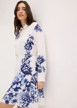 Femme bonprix Robes|Robe-chemise en viscose fluide