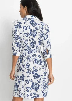 bonprix Robe-chemise en viscose fluide|Femme Tailles Petite