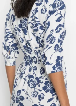 bonprix Robe-chemise en viscose fluide|Femme Tailles Petite