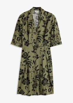 Femme bonprix Tailles Petite|Robe-chemise en viscose fluide