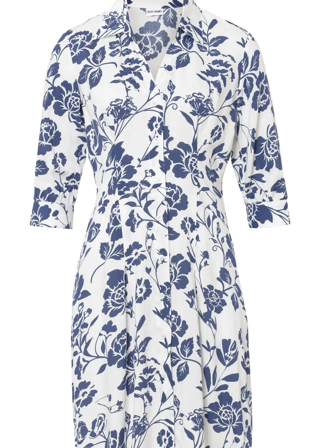 Femme bonprix Robes|Robe-chemise en viscose fluide