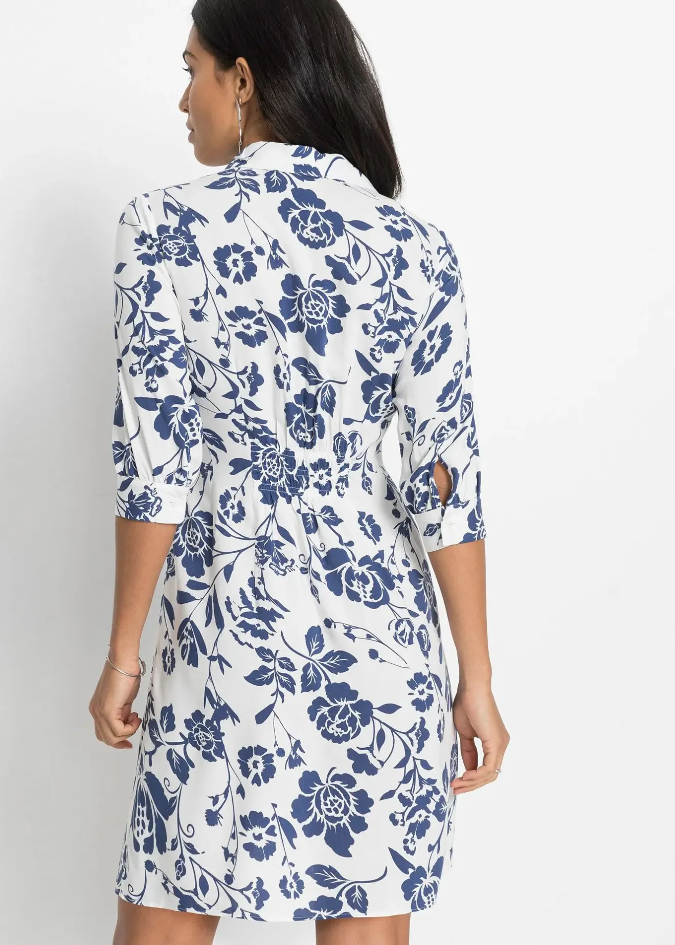 Femme bonprix Robes|Robe-chemise en viscose fluide