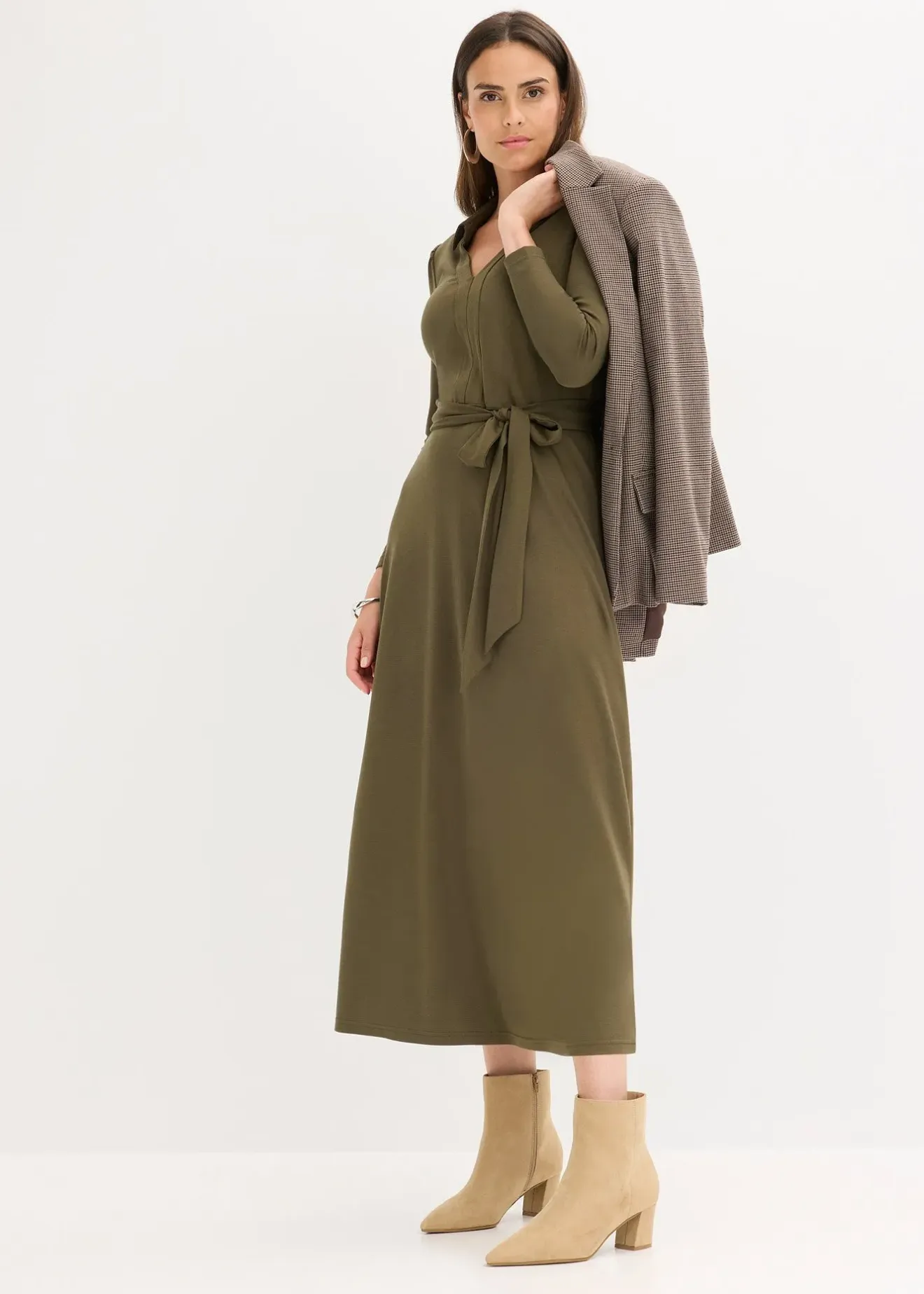 Femme bonprix Robes|Robe-chemise en viscose majoritaire