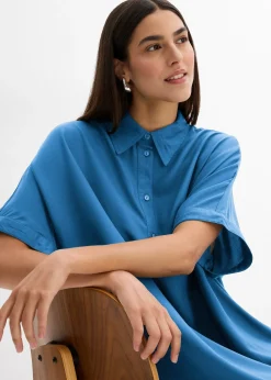 bonprix Robe-chemise fluide en viscose fine|Femme Robes