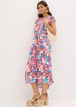 Femme bonprix Robes|Robe-chemise fluide en viscose