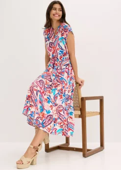 Femme bonprix Robes|Robe-chemise fluide en viscose