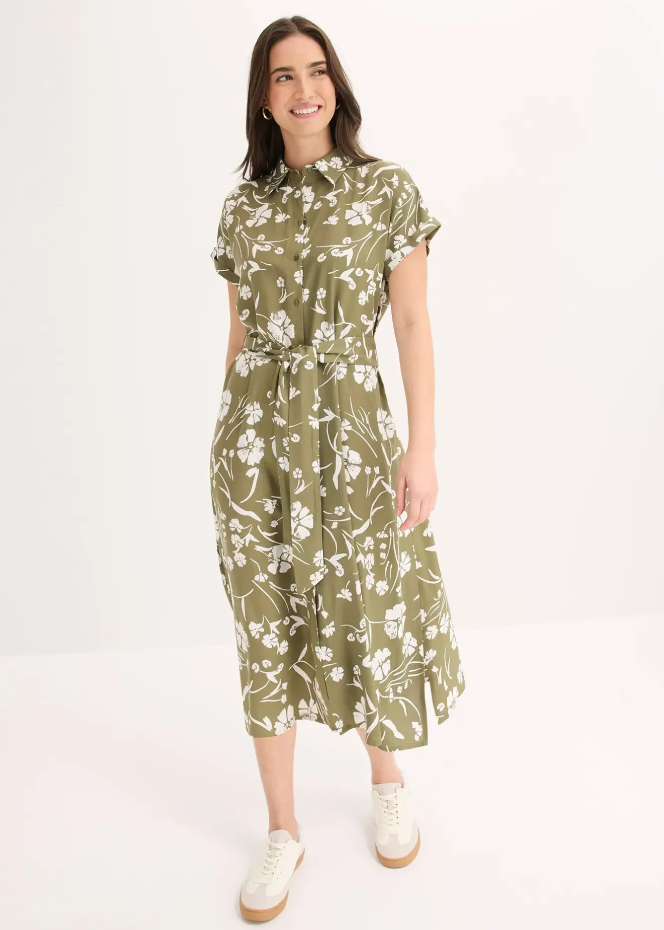 Femme bonprix Robes|Robe-chemise imprimée