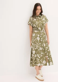 Femme bonprix Robes|Robe-chemise imprimée