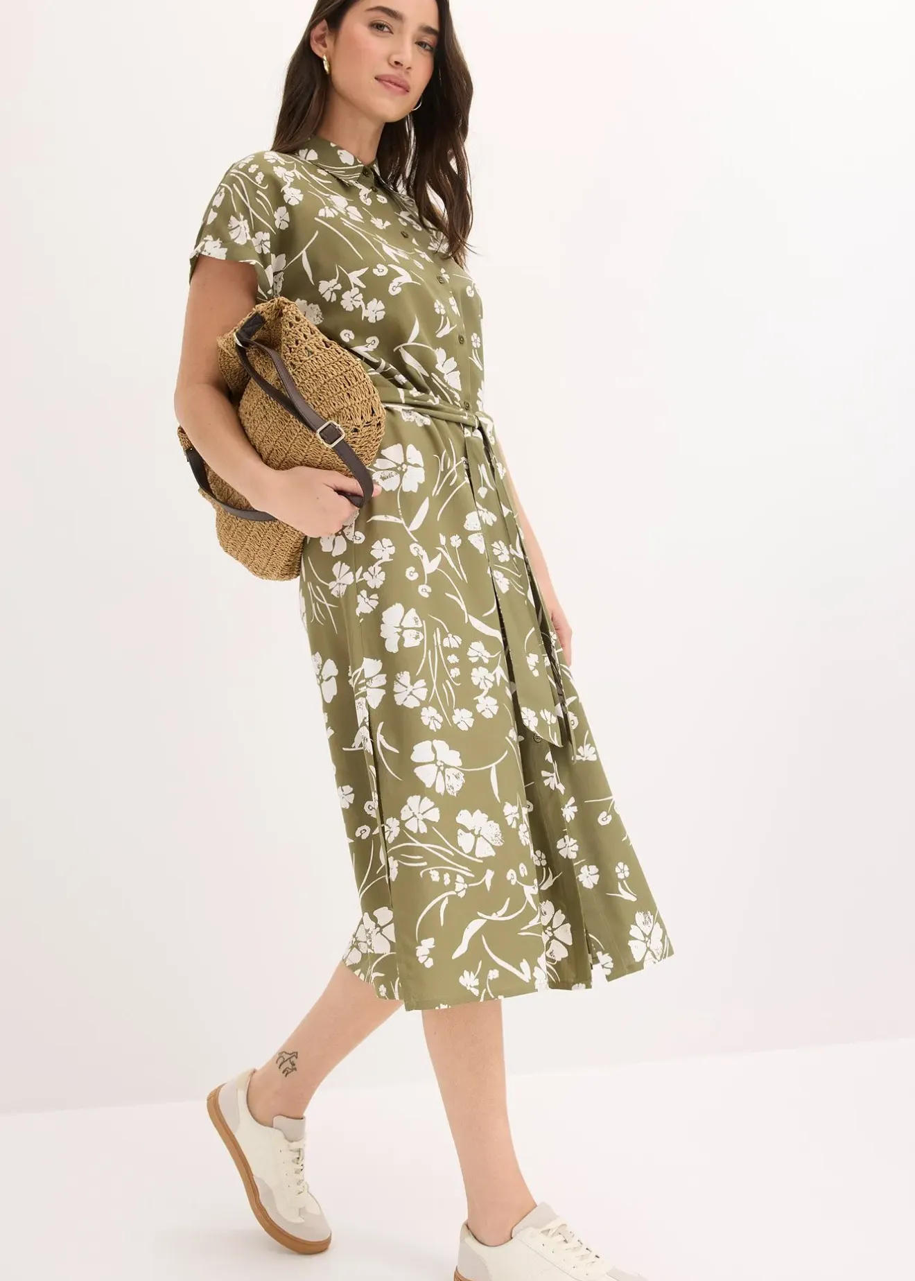 Femme bonprix Robes|Robe-chemise imprimée