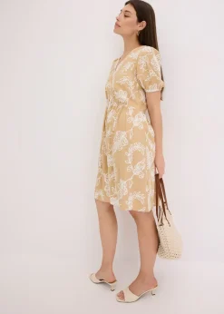 Femme bonprix Robes|Robe-tunique brodée en viscose fluide