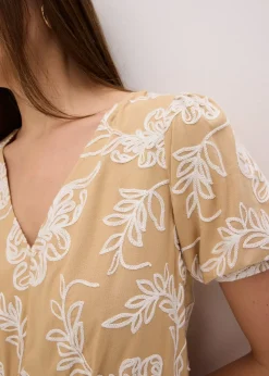 Femme bonprix Robes|Robe-tunique brodée en viscose fluide