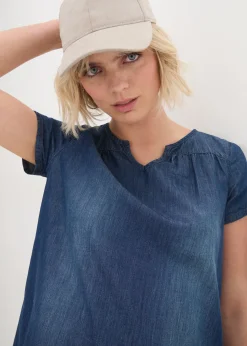 Femme bonprix Robes|Robe-tunique en jean