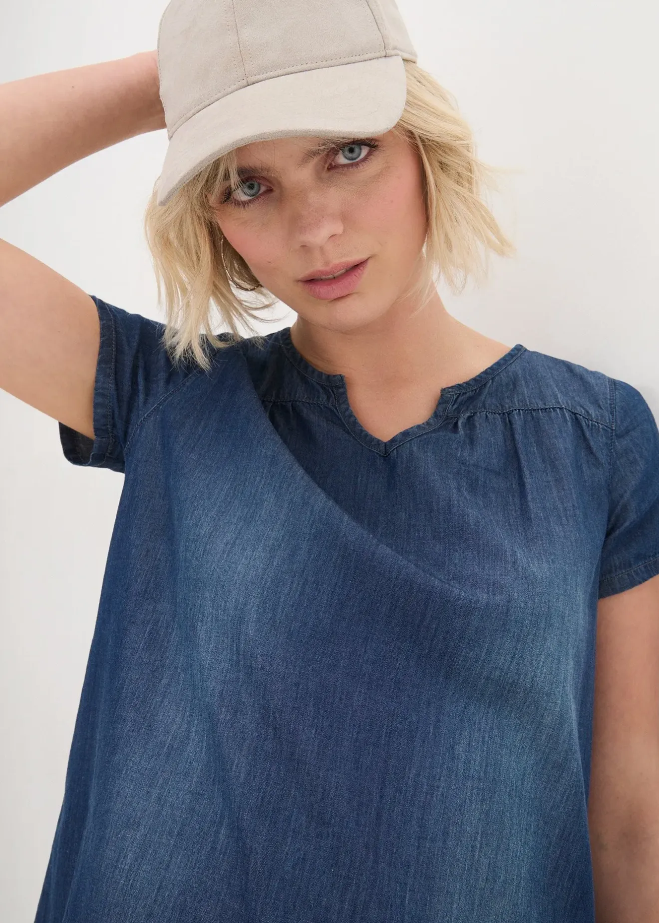 Femme bonprix Robes|Robe-tunique en jean