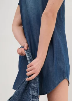 Femme bonprix Robes|Robe-tunique en jean