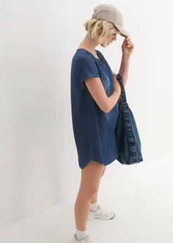 Femme bonprix Robes|Robe-tunique en jean