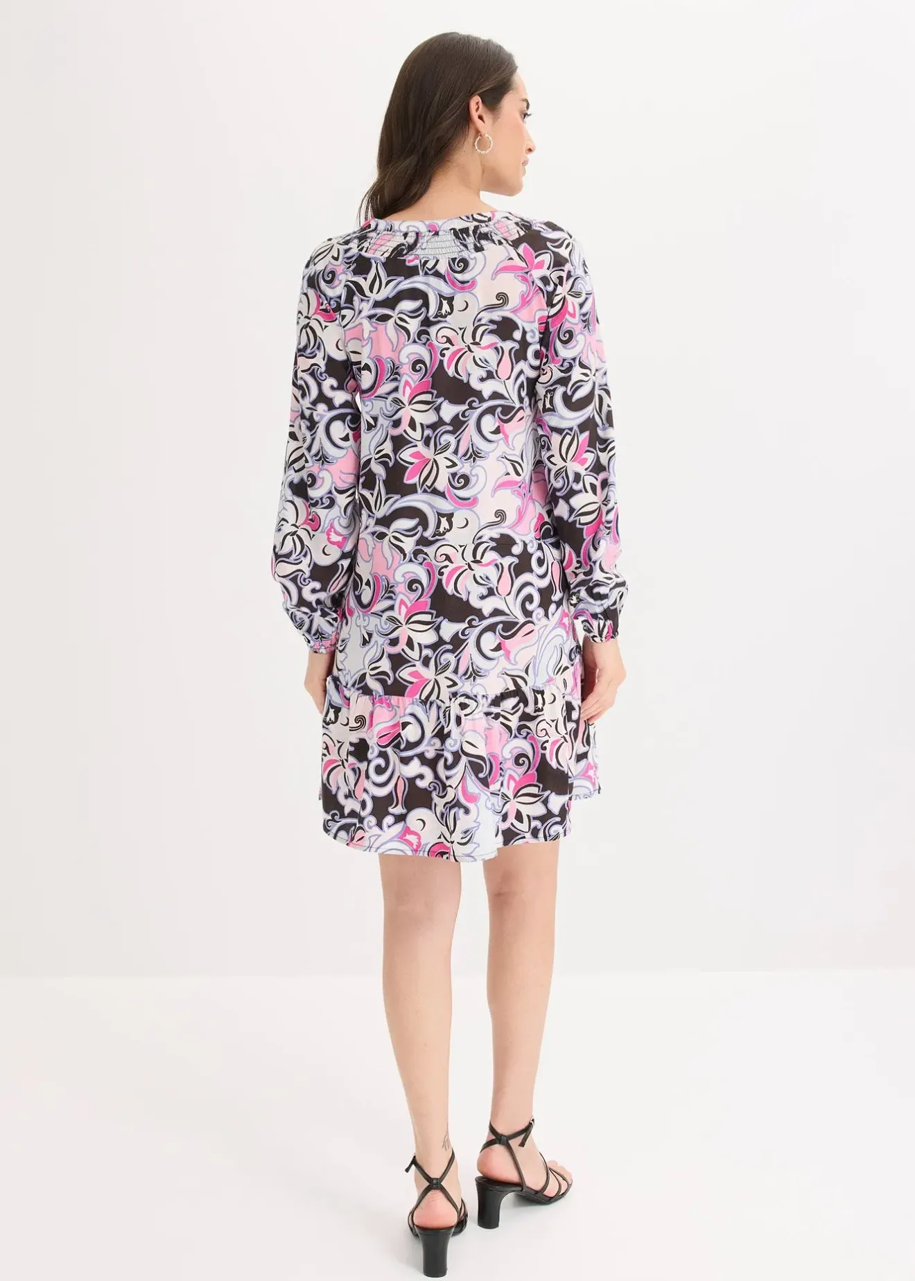 Femme bonprix Robes|Robe-tunique en viscose fluide