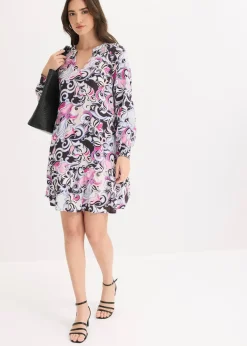 Femme bonprix Robes|Robe-tunique en viscose fluide