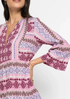 Femme bonprix Robes|Robe-tunique en viscose fluide