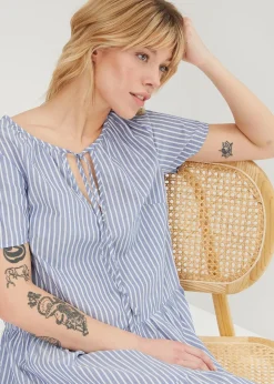 Femme bonprix Robes|Robe-tunique estivale, 100% coton