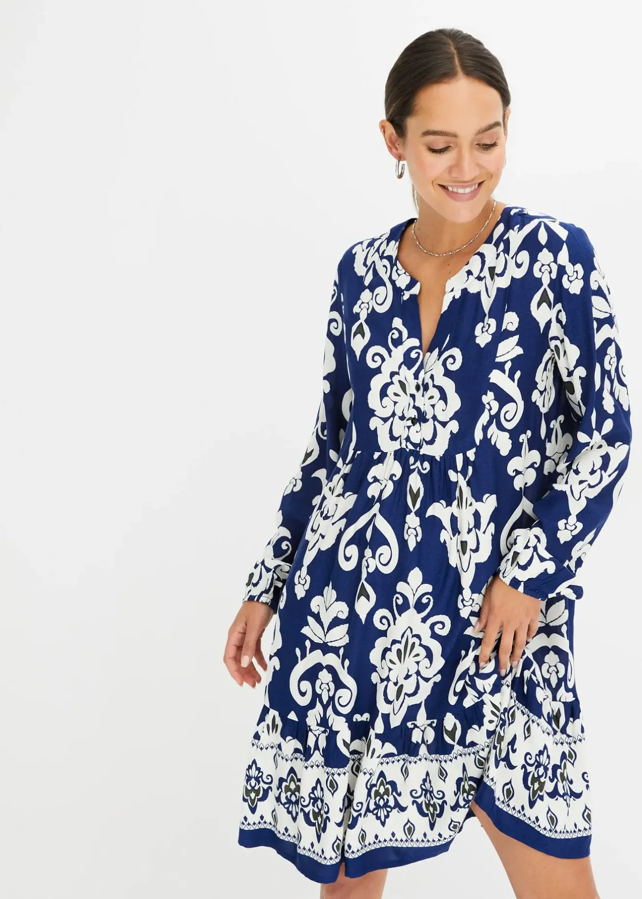 Femme bonprix Robes|Robe-tunique imprimée