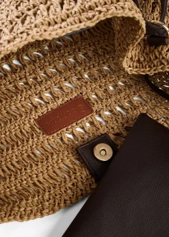 Femme bonprix Sacs|Sac à bandoulière aspect paille