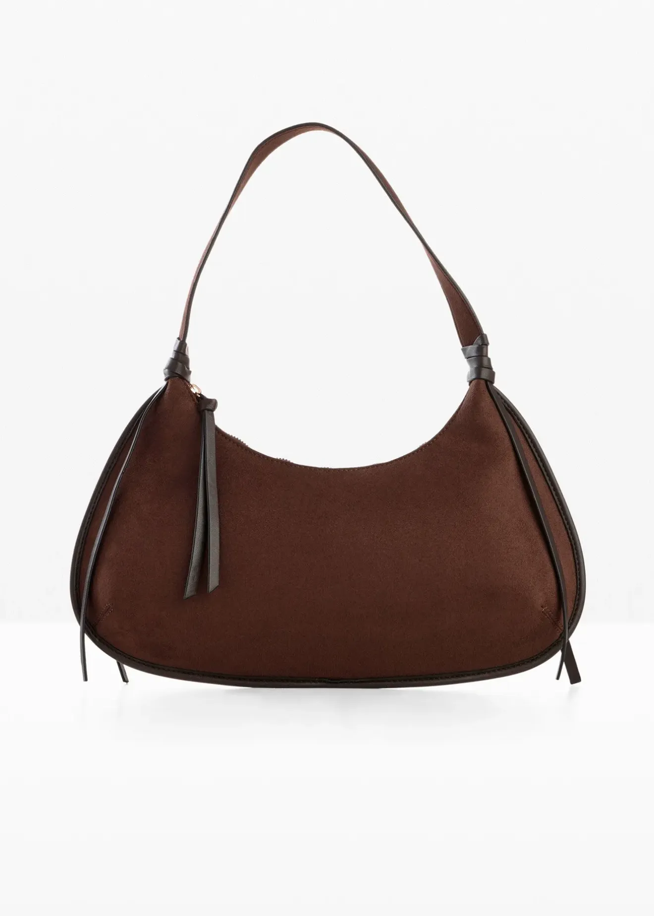 bonprix Sac à bandoulière en suédine avec passepoil|Femme Sacs