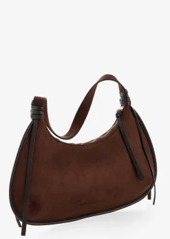 bonprix Sac à bandoulière en suédine avec passepoil|Femme Sacs