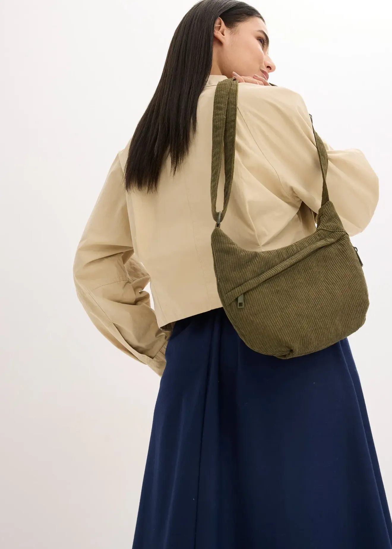 bonprix Sac à bandoulière en velours côtelé|Femme Sacs