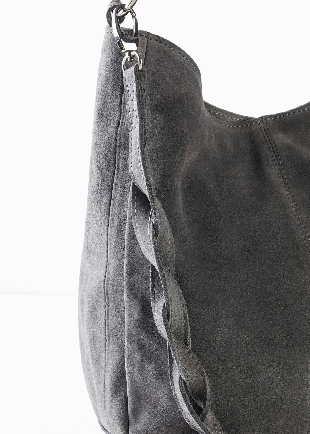 Femme bonprix Sacs|Sac en cuir velours avec sangle décorative