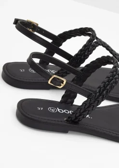 Femme bonprix Chaussures D'Été|Vêtements De Plage|Sandales entredoigt, aspect tressé