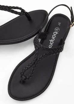 Femme bonprix Chaussures D'Été|Vêtements De Plage|Sandales entredoigt, aspect tressé