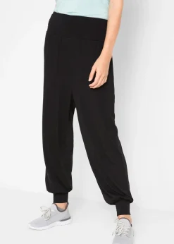 Femme bonprix Vêtements De Sport|Sweats|Sarouel avec bande siliconée à la taille