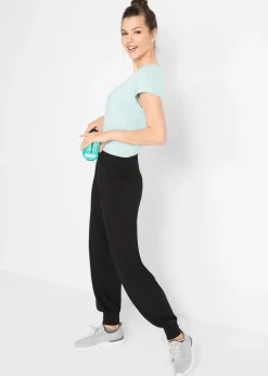 Femme bonprix Vêtements De Sport|Sweats|Sarouel avec bande siliconée à la taille