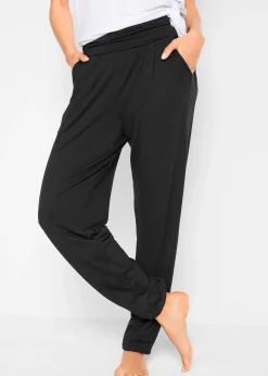 Femme bonprix Homewear|Pantalons|Sarouel en viscose mélangée