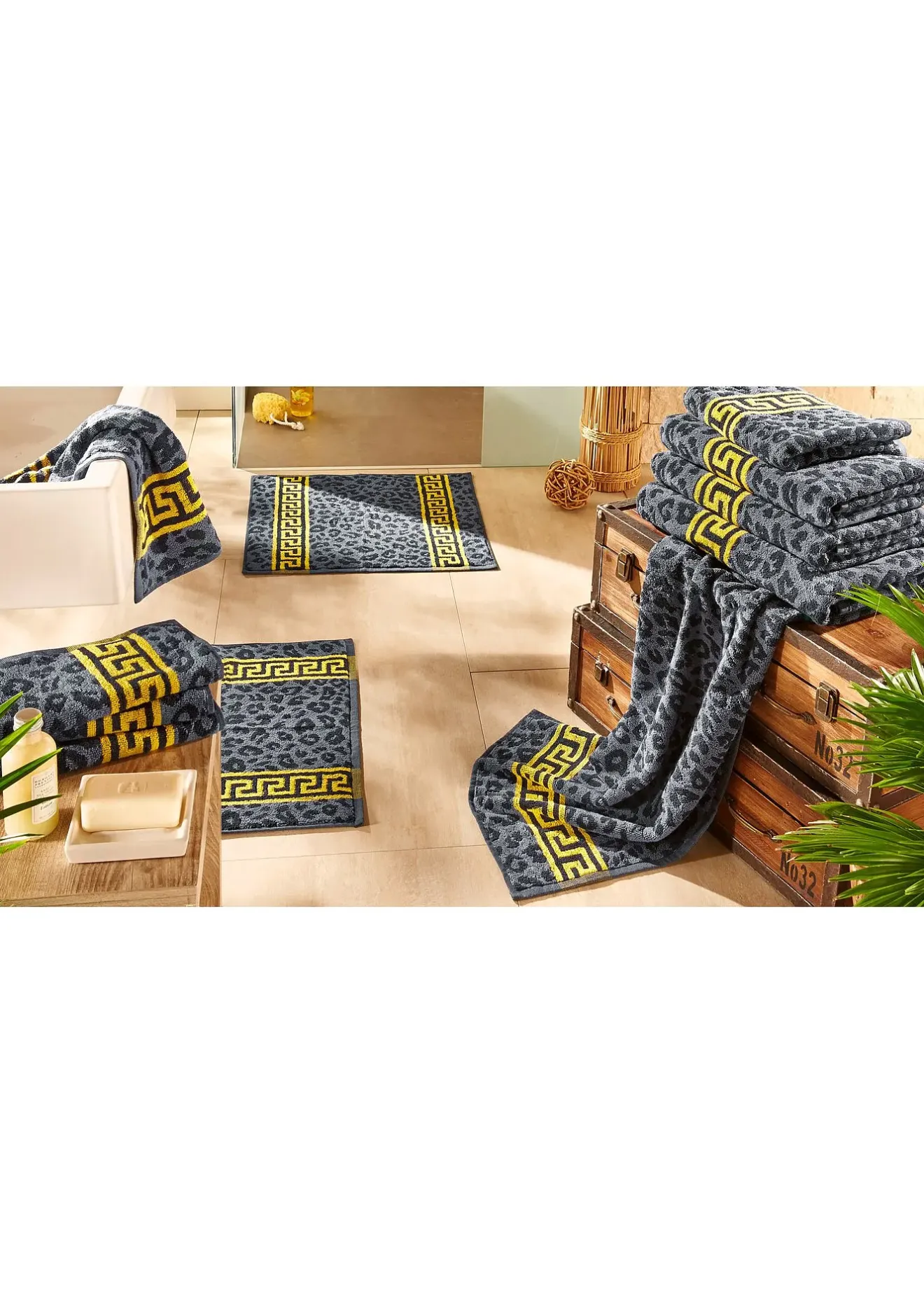 bonprix Serviette de toilette à motif léopard| Salle De Bain·Serviettes De Toilette|Serviettes De Toilette