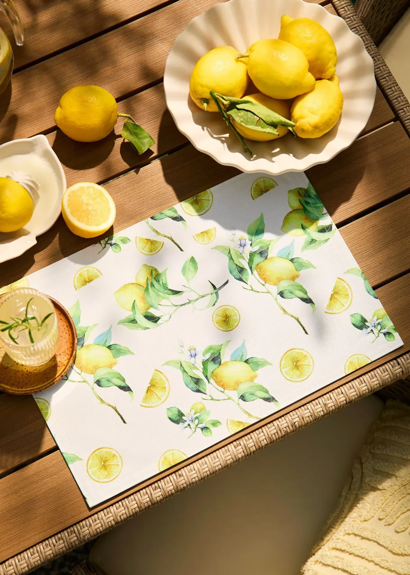 bonprix Arts De La Table|Linge De Table|Set de table (4 pces) à imprimé citron