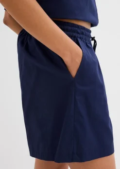 Femme bonprix Deux Pièces & Ensembles|Shorts|Short 100% coton avec taille élastiquée