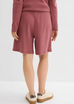 bonprix Short 100% coton avec taille élastiquée|Femme Deux Pièces & Ensembles|Shorts