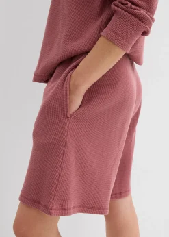 bonprix Short 100% coton avec taille élastiquée|Femme Deux Pièces & Ensembles|Shorts