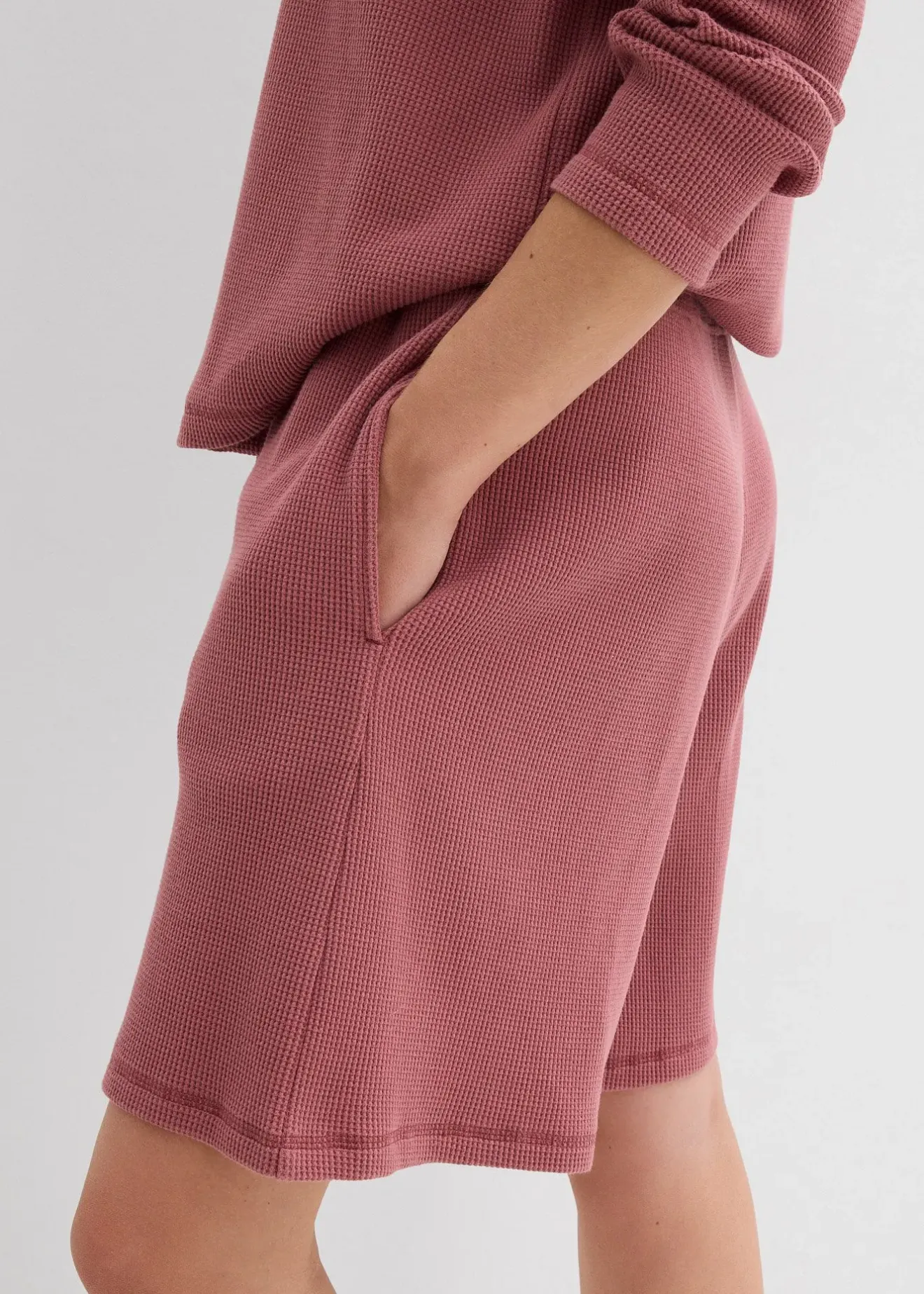 bonprix Short 100% coton avec taille élastiquée|Femme Deux Pièces & Ensembles|Shorts